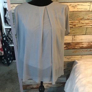 Blue flowey T-shirt! Kind of a grey blue!